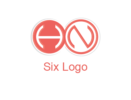 Letters h and N are in circles logo