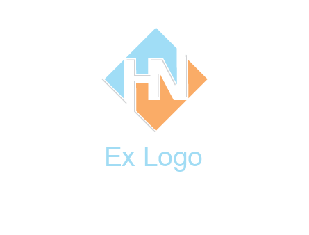 Letters H and N are in diamond logo