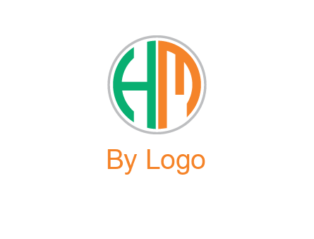 Letters are in the circle Icon