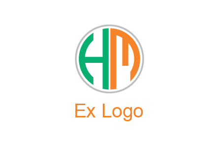 Letters are in the circle Icon