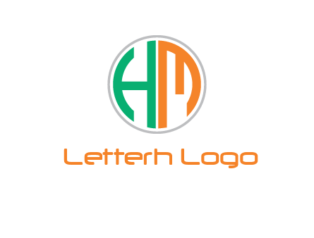Letters are in the circle Icon