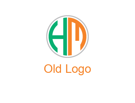 Letters are in the circle Icon
