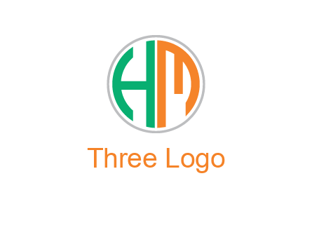 Letters are in the circle Icon