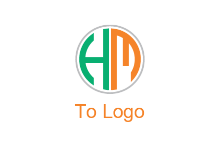 Letters are in the circle Icon