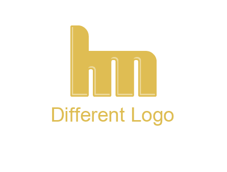 letter H and letter M joined together