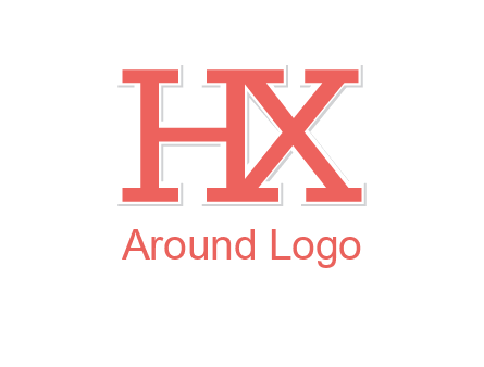 letter H and X joined together