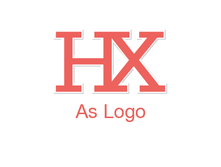 letter H and X joined together