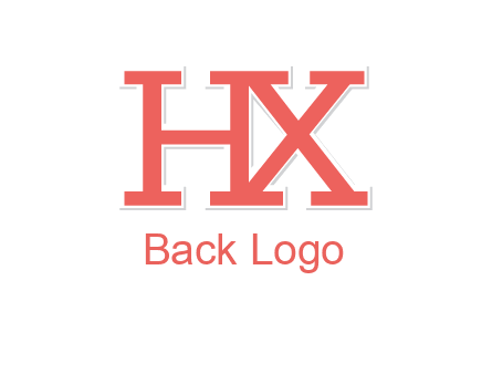 letter H and X joined together