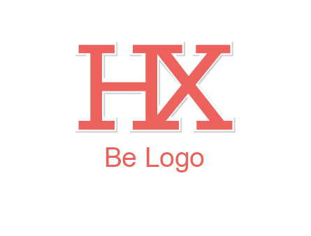 letter H and X joined together