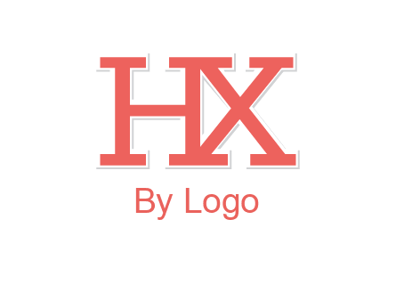 letter H and X joined together
