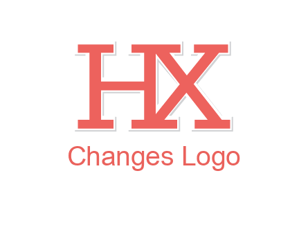 letter H and X joined together