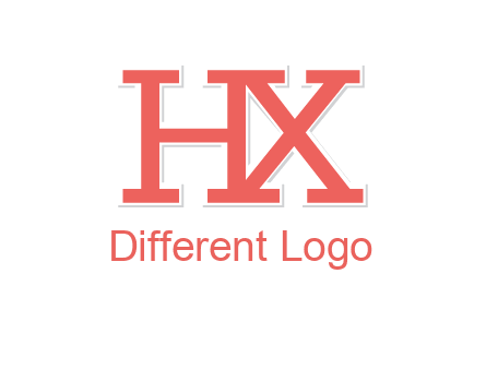 letter H and X joined together