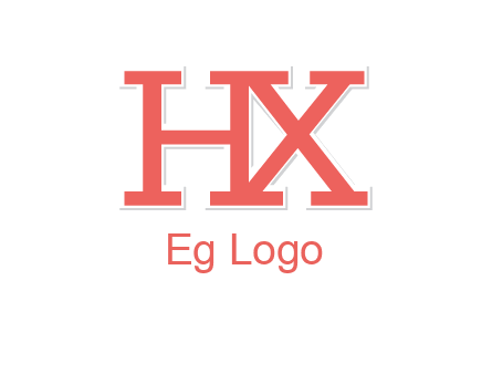 letter H and X joined together