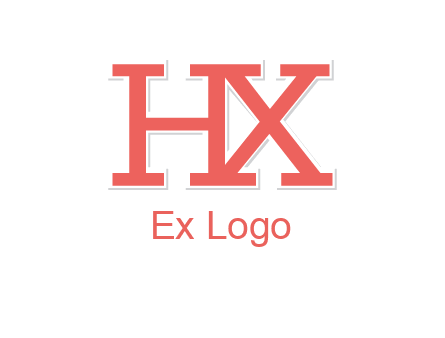 letter H and X joined together