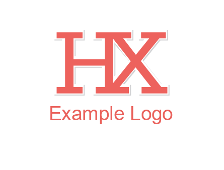letter H and X joined together