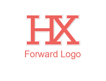 letter H and X joined together