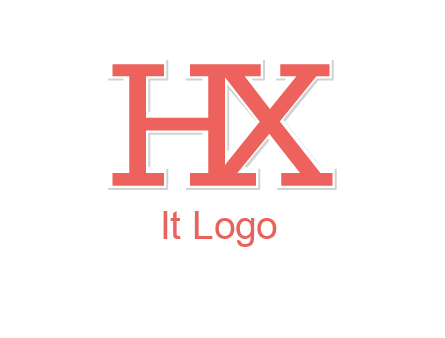 letter H and X joined together