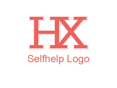 letter H and X joined together