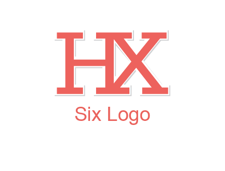 letter H and X joined together
