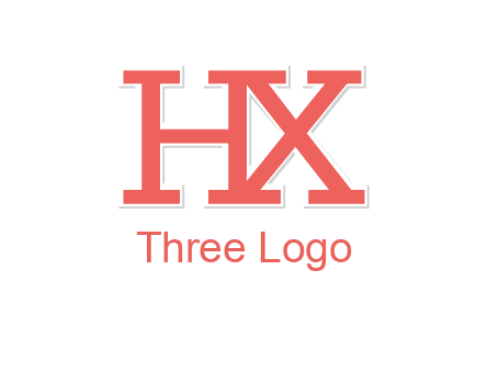 letter H and X joined together