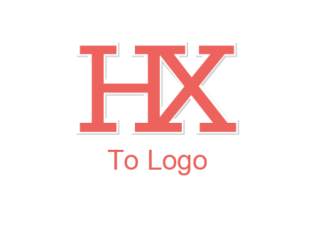 letter H and X joined together