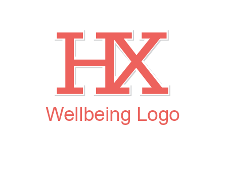 letter H and X joined together