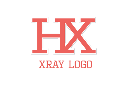 letter H and X joined together