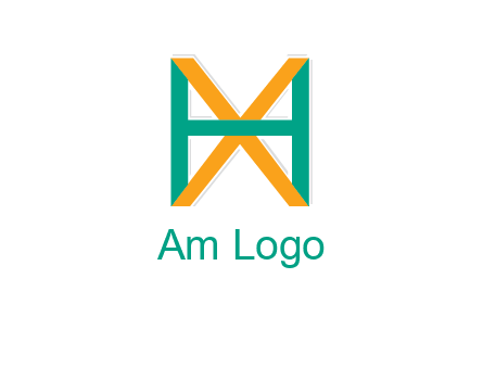 letter X behind letter H