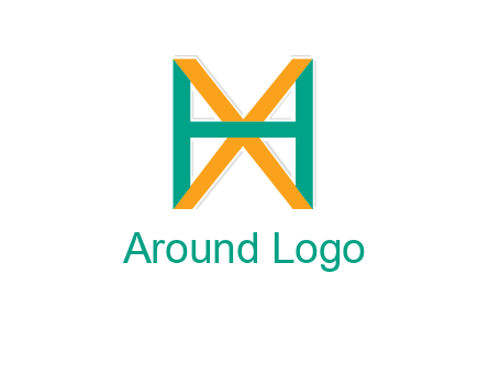 letter X behind letter H