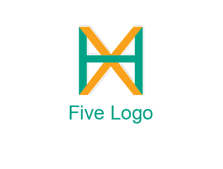 letter X behind letter H