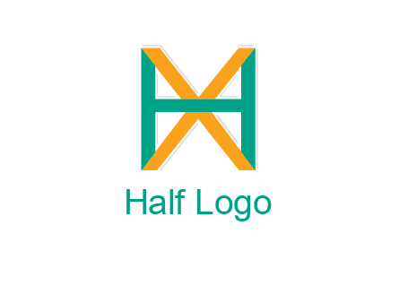letter X behind letter H