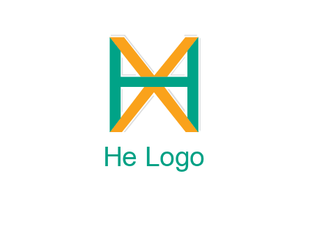 letter X behind letter H