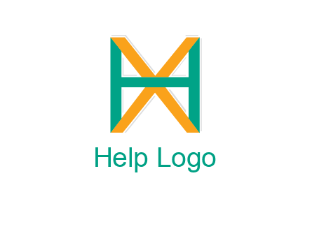 letter X behind letter H