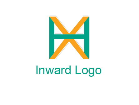 letter X behind letter H