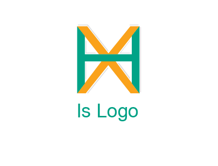 letter X behind letter H