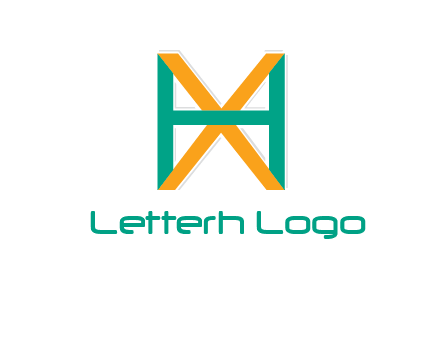 letter X behind letter H