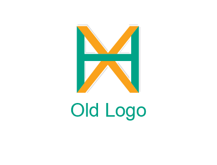 letter X behind letter H
