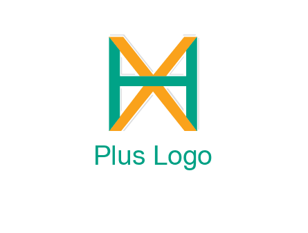 letter X behind letter H