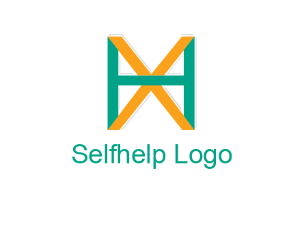 letter X behind letter H