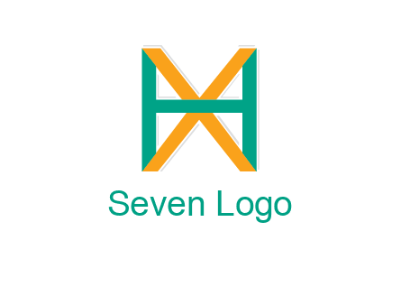 letter X behind letter H