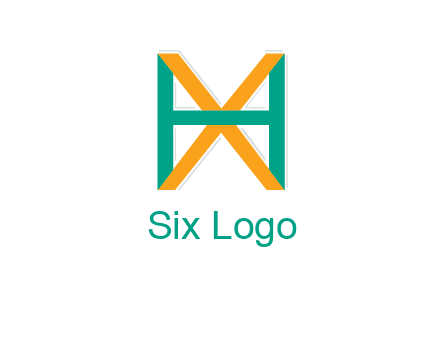 letter X behind letter H