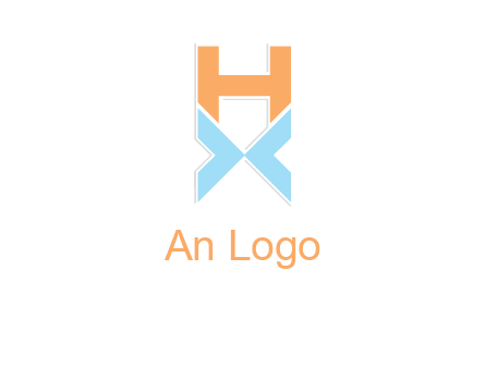 letter H above letter X