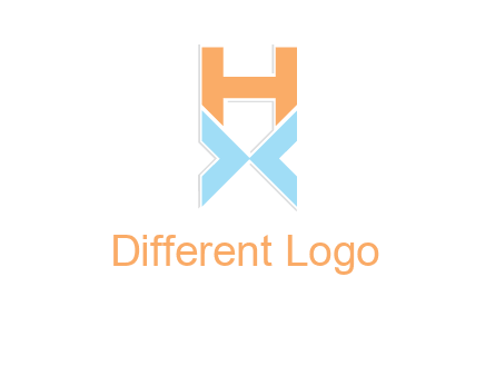 letter H above letter X