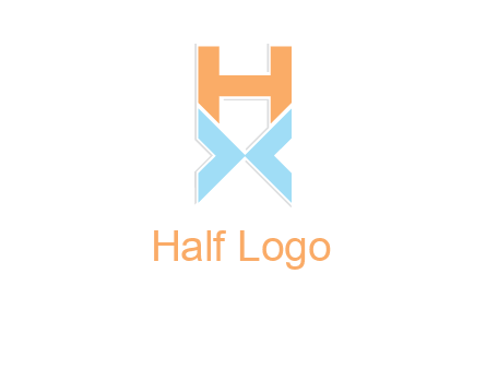 letter H above letter X