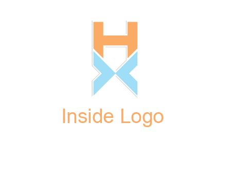letter H above letter X