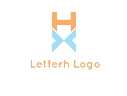 letter H above letter X