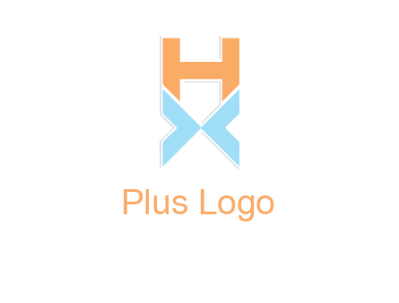 letter H above letter X