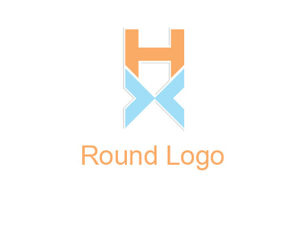 letter H above letter X