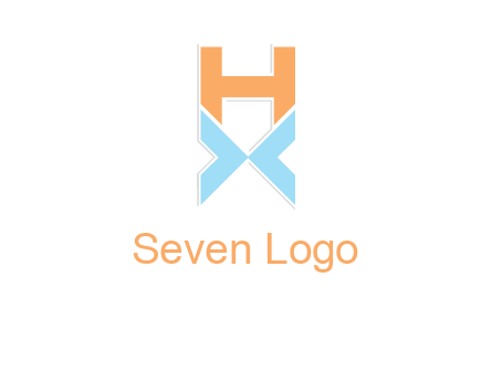 letter H above letter X