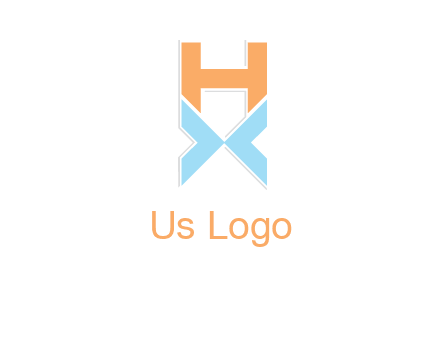 letter H above letter X